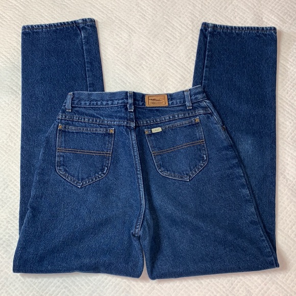 VTG L.L. Bean Flannel Lined Boyfriend Style Jeans, Red Tartan Plaid, Women’s 12 - Picture 6 of 16